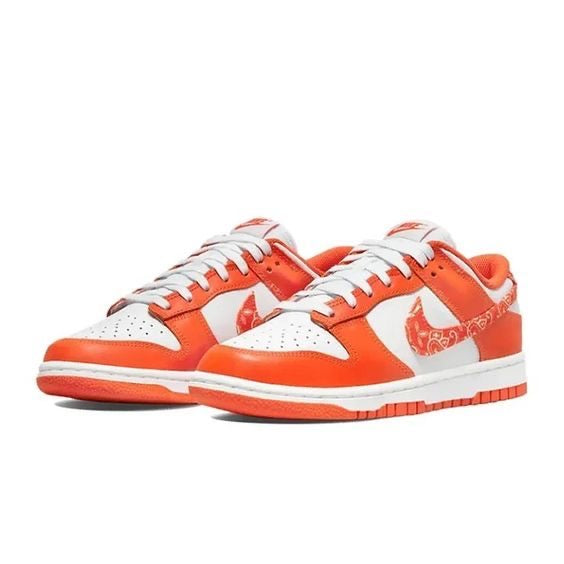 Nike dunk orange paisley