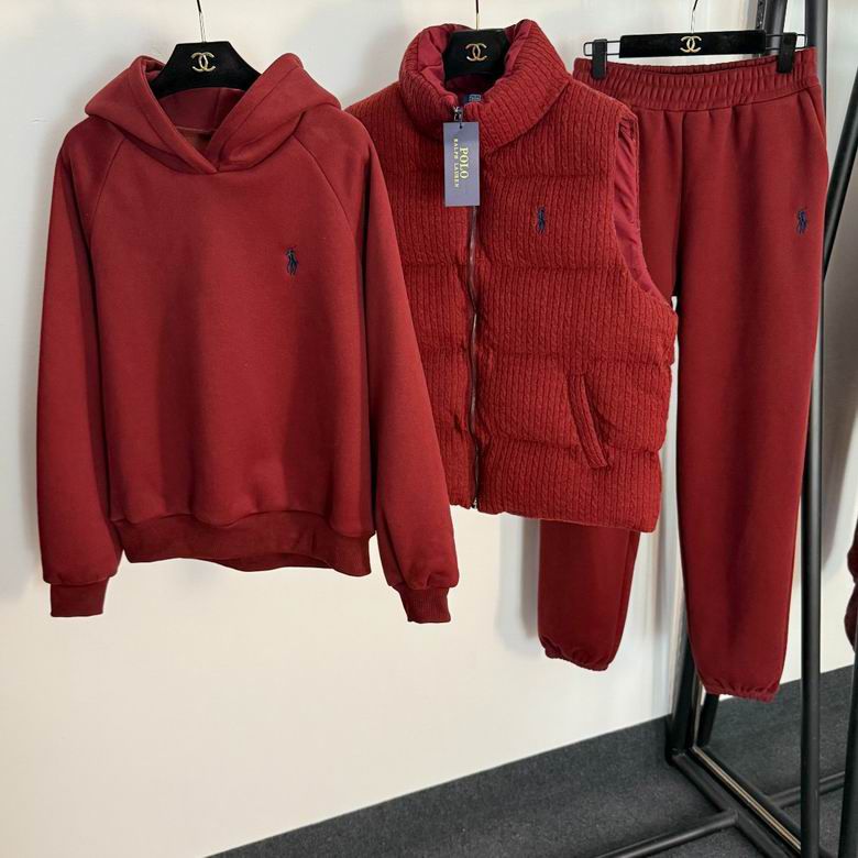 Ensemble 3 pièces – Survêtement sweat + pantalon + Veste sans manches RL
