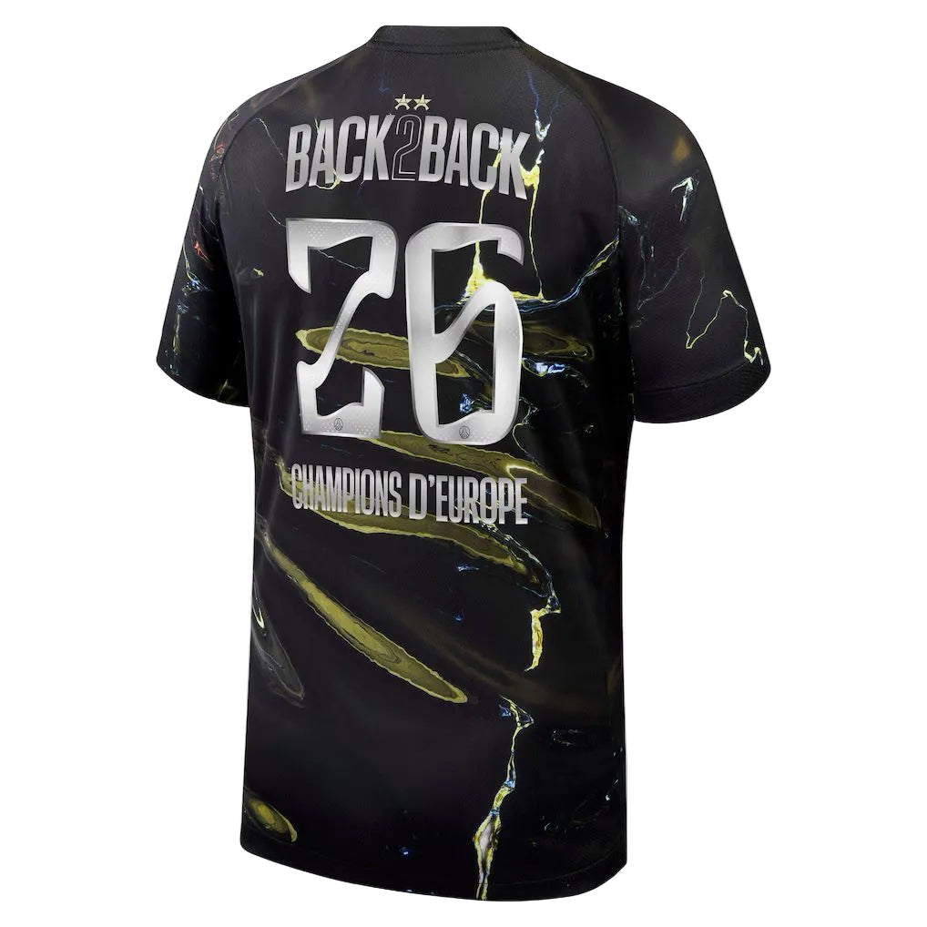 Maillot PSG Jordan Night Edition Stadium 25/26 – Flocage Champions of Europe – 2026