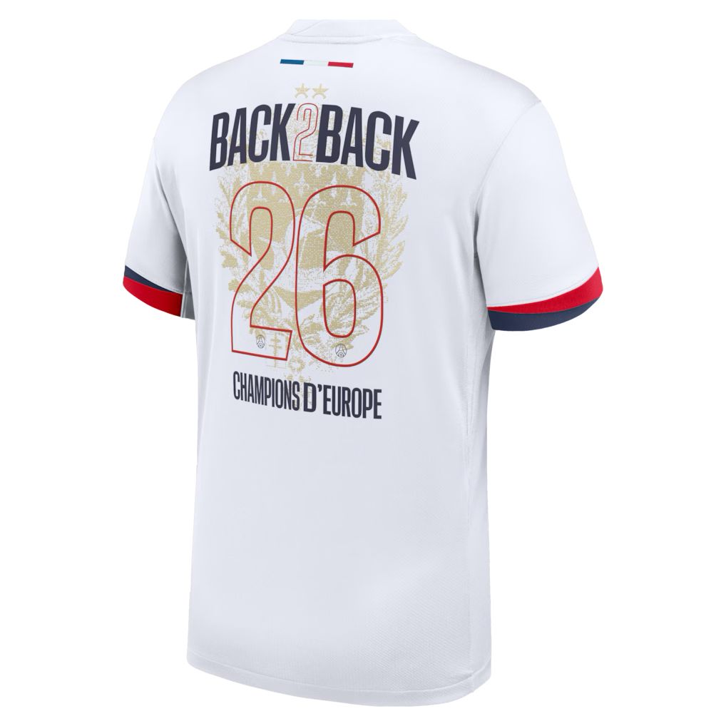 Maillot Extérieur Stadium PSG Nike 25/26 – Flocage Champions of Europe – 2026