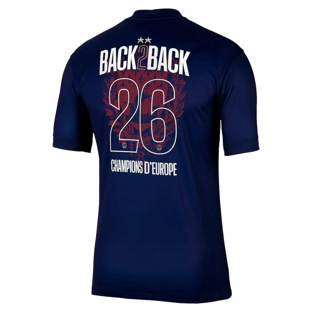 Maillot Extérieur Stadium PSG Nike 25/26 – Flocage Champions of Europe – 2026